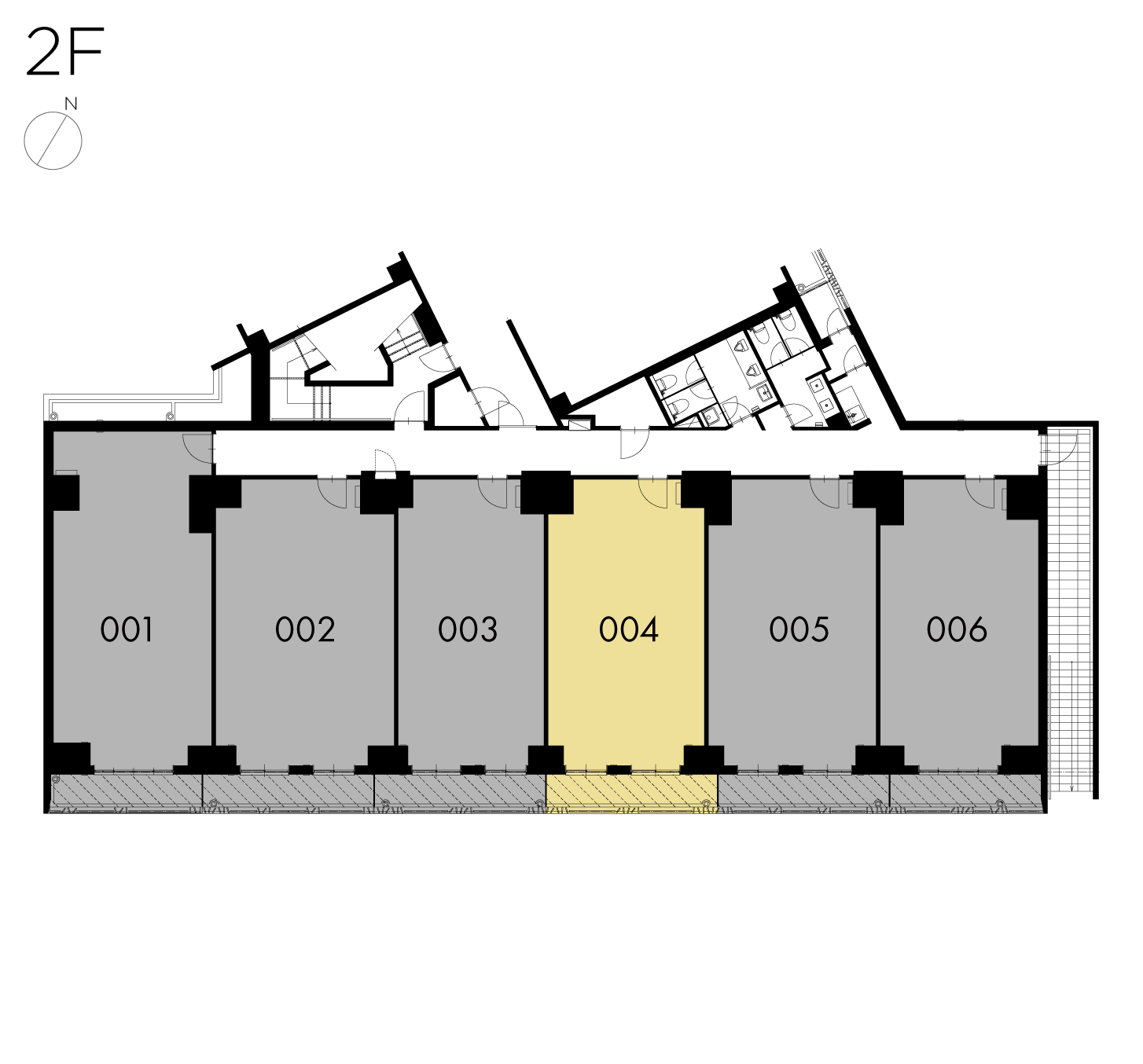 賃貸複合施設CONTRAL nakameguro（コントラル中目黒）の2階図面